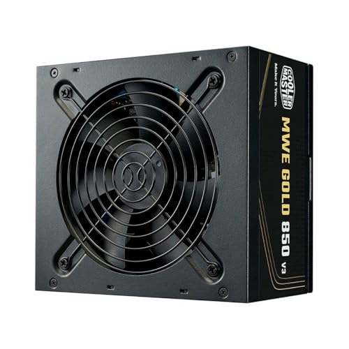 COOLER MASTER, FONTE COOLER MASTER ATX 3.1 850W MWE GOLD 850 V3 PFC ATIVO 80 PLUS GOLD COM CABO DE FORCA GARANTIA 5 ANOS