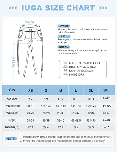 Iuga Fleece Lined Pants Women Water Resistant Sweatpants For Womens Joggers With Pockets Thermal Winter Running Hiking Pants Charcoal #TOP5