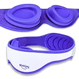 Blinkjoy Hydrating Sleep Mask for Dry Eye Relief – Moisture-Sealing Blackout Eye Mask Protects from Dust & Drafts, Preserves Eye Drops & Ointment, Lightweight (2nd Gen)