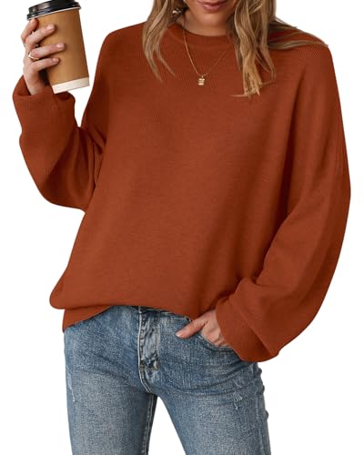 Arach&Cloz Womens Oversized Sweaters Batwing 2026 Early Spring Fashion Outfits