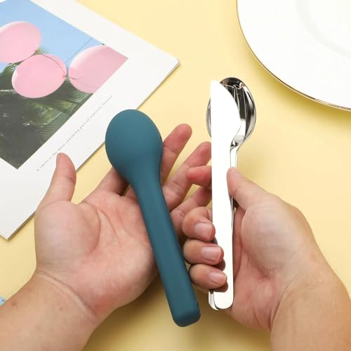 Ensemble de couverts en acier inoxydable partagez vos repas sains - 5