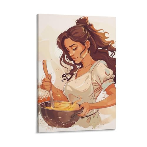 Toile murale à suspendre cadre photo femme décoration esthétique chambre et maison