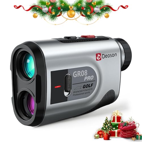 Golf Rangefinder with Slope,7X Magnification Laser Rangefinder, 1300Yards Rechargeable Range Finders Golfing with Flag Lock Vibration,Speed Mode for Hunting Shooting (Grey, Bag)