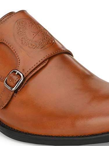 Image of AADI Men's Synthetic Leather Monk Strap Formal Shoes