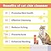 GJYC PET Cat Chin Care Kit: Blackhead Cleanser & Clean Brush Combo - Gentle Skincare for Feline Chin Acne Relief & Clearer Skin, 2.03(fl oz)