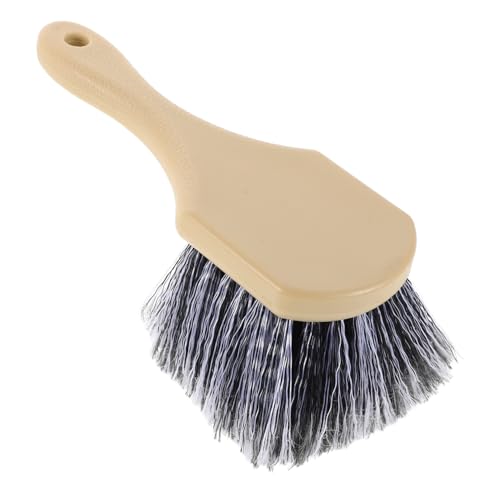 Alipis Cepillo para Limpiar Llantas De Coche Mango Ergonomico Cerdas Resistentes Herramienta De Limpieza para Neumaticos y Tapetes Equipo Multifuncional para Detallado De Automoviles