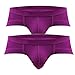 DDSCOLOUR - Slips - para Hombre, Morado, L