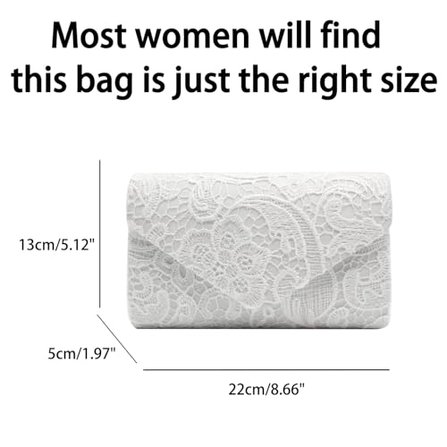 Image of 2026 Lace Embroidered Clutch Dressy Purse Envelope Evening Bag