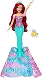 Mattel Princesses Disney Ariel Transformable Poupée avec Figurine Polochon et 2...
