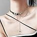CIXVOEMK Silver Snake Entwined Pendant-Personalized Collarbone Chain-Fashion Necklace (Necklace-C)