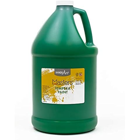 Handy Art Little Masters Tempera Paint, 1 Gallon (Pack of 1), Green Cover