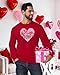 Arankhiger Men's Valentines Pullover Fashion Ribbed Cuffs Sweatshirt Long Sleeve Lover Party Be Mine Graphic Tees 2XL