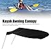 Xcello Foldable Waterproof Kayak Sun Shade Canopy, for Boat, Canoe, and Fishing, Oxford with Easy Installation(54.7inch-Black)