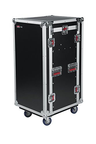 Gator Cases G-Tour Audio Road Rack With Heavy-Duty Wheels And Tour Grade Hardware; 10U Pop Up Rack Top, And 16U Lower Rack (G-Tour 10X16 Pu) #TOP1