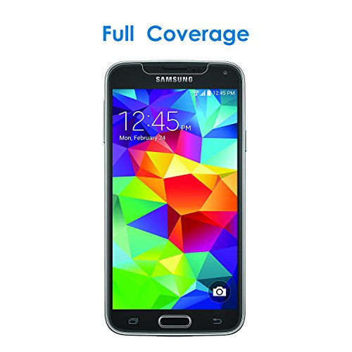 Jetech Screen Protector For Samsung Galaxy S5, Tempered Glass Film, 2-Pack #TOP1