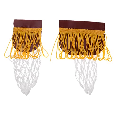 Simhoa 6Pcs Kids Standard Snooker Pool Table Pu Leather Net Bag Iron Bracket #TOP1