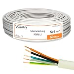 Voxura – NYM-J 5x6 mm² 50m Ring Mantelleitung Installationskabel Stro