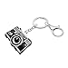 BAMAY Acrylic Camera Keychain Vintage Jewelry 90s 80s Accessories Nostalgia Gifts for Women Photographers Girls Purse Charms (Black)