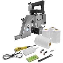 JORES TECHNOLOGIES Portable Electric Bag Sewing Machine, Single-Thread Chain Stitch, 110V with Starter Kit and Thread Rolls
