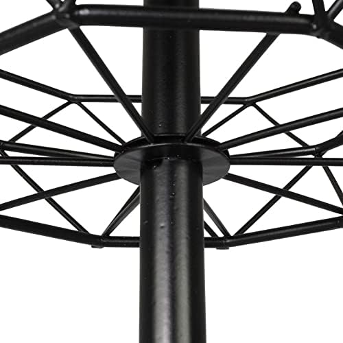 VILDE Metal Fruit and Vegetable Basket | Storage Basket | Fruit Cake Stand | Geometric Loft Style | Black Industrial Bowl