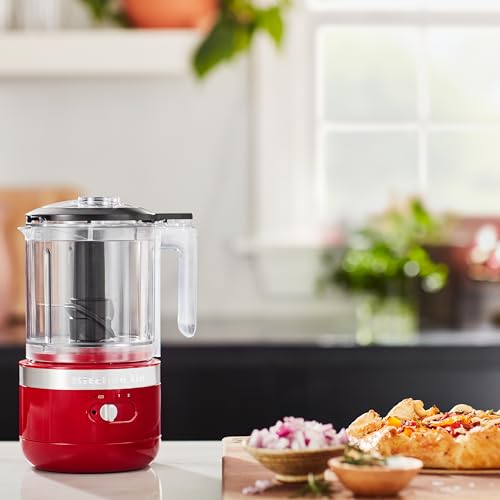 KitchenAid KFCB519Er 5 Cup Cordless Food Chopper Empire Red - Image 4