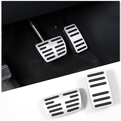 Tumukiw 2PCS Brake Gas Pedal Cover Foot Brake Gas Accelerator Pedal Cover Fit for Honda Civic Accord CRV Odyssey Pilot Passport Insight Ridgeline Aluminum Alloy Anti-Slip Gas Pedal Brake Pedal