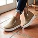 CUSHIONAIRE Hart Womens Casual Shoes with Dual Zippers- Lightweight Hidden Wedge Fashion Sneakers for Women, Taupe 8
