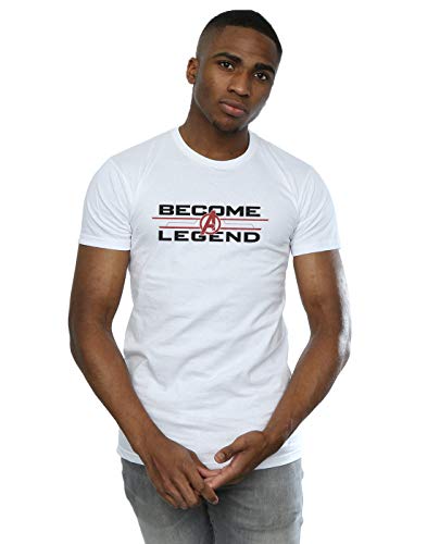 Marvel Men's Avengers Endgame Become A Legend T-Shirt White X-Large