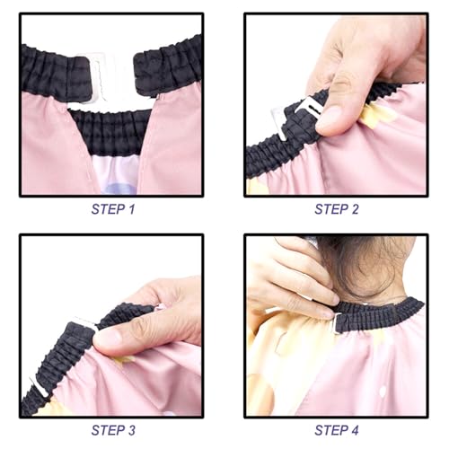 Zasjon Kids Haircut Cape, Hairdressing Cape with Adjustable Neckline, Hair Cutting Cape Hairdressing Gown Salon Barber Cape Hair Cutting Apron for Boys Girls