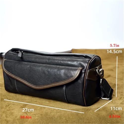 Large Capacity Crossbody Messenger Bag, Leather, Business Sport Travel Shoulder Bag, Waterproof, Multifunctional, for Men2