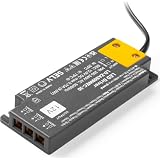 GTV LIGHTING transformator LED Easy Click Slim 12 V 9 W – zasilacz LED do oświetlenia mebli, wejście 220-240 V AC, IP20, klasa ochrony II, 103 x 41 x 12 mm, złącze mini AMP, kabel 1,5 m
