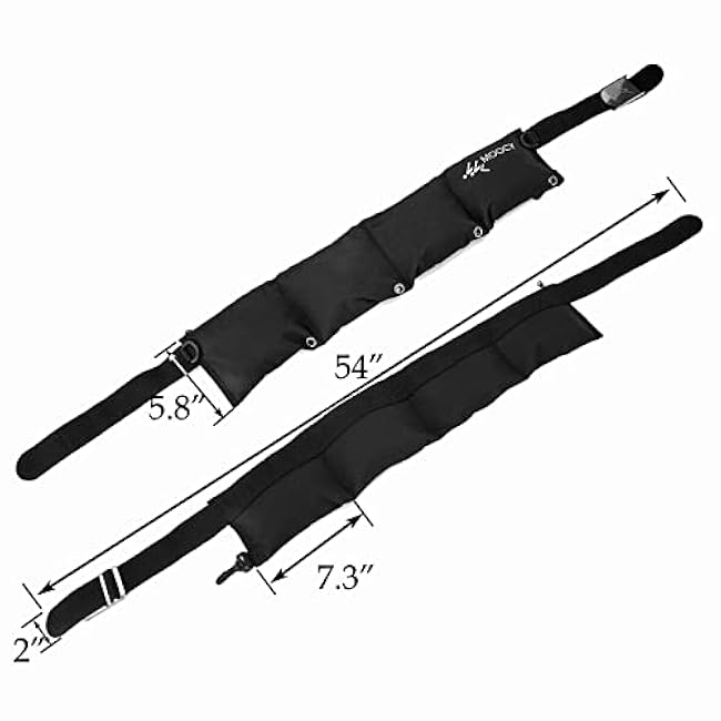 4 Pocket Zippered Scuba Weight Belt-Diving Weight Belt with Release Buckle-fit for Waist 30 to 50