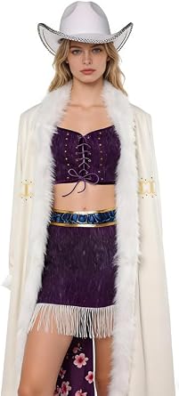 Nico Robin Cosplay Miss All Sunday Costume Nico Robin Cape Vest Skirts Hat Full Uniform Halloween Adults Outfits