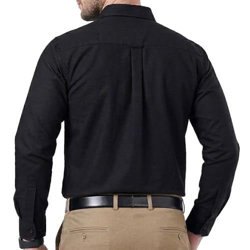 Image of Cotton King Mens Shirts | 100% Cotton Long Sleeve Shirts for Men | Button Down Shirt Men | Oxford Mens Dress Shirt