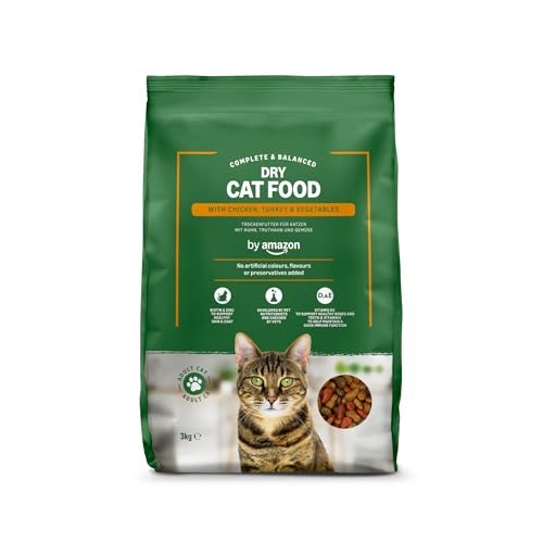by Amazon - Alimento secco completo per gatti adulti con