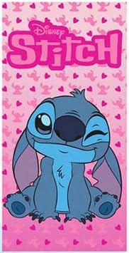 Disney Stitch Beach Towel, Winking Sweetheart 27"x54"