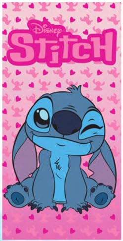 Disney Stitch Beach Towel, Winking Sweetheart 27