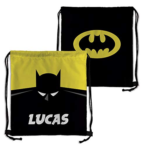 Mochila Saco Superhéroes Personalizada con Nombre. Regalo Friki. Vuelta al Cole. Varios