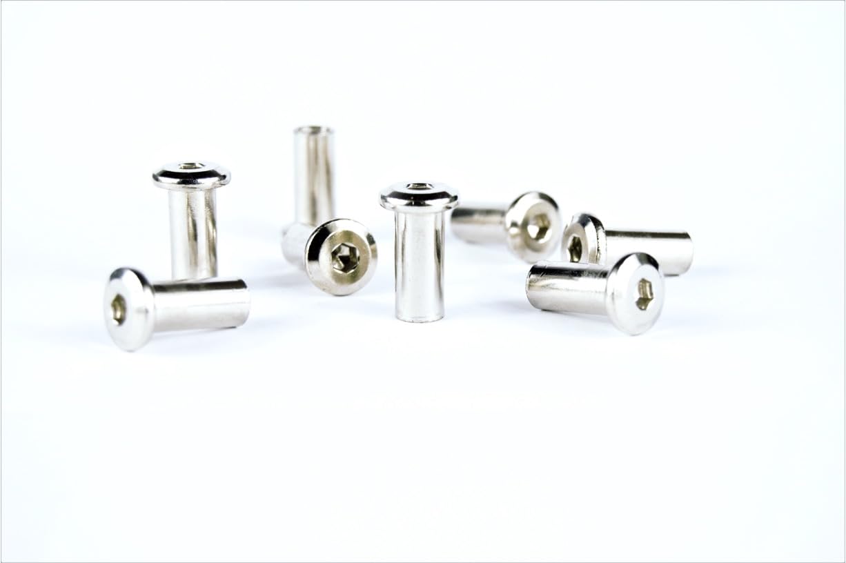 H-BOLT Premium Sleeve Nuts/Furniture Connector Nuts, Durable and Rust-Resistant, 13-25mm Lengths Available