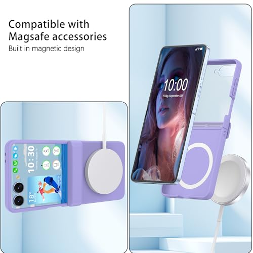 Coque Samsung Galaxy Z Flip 7 compatible MagSafe avec verre écran intégré - 3