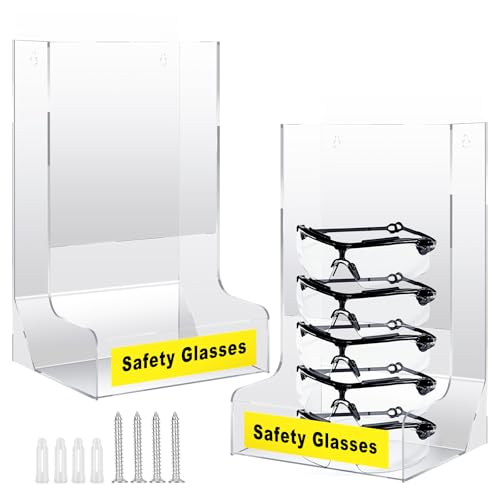 DoubleFill Acrylic Safety Glasses Dispenser (2 Pcs)