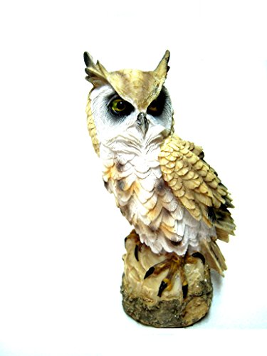 Blumen-beet ふくろう ガーデン オブジェ ディスプレー バード 置物 庭 園 (ふくろう ブラウン)