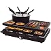 Produktbild Syntrox Raclette Fondue 2in1 für 8 Personen, 1400 W, antihaft Grillplatte, 8 Pfännchen, 1,4 l Fondue-Topf, Thermostatsteuerung