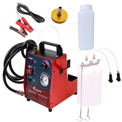 KUMORE 12V Electric Brake Bleeder with S01 Master Cylinder Adapter, Automotive Brake Bleeding Exchange Machine for One-Person Operation