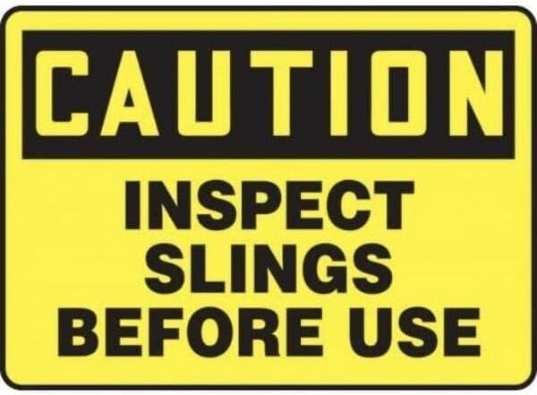 OSHA CAUTION SAFETY SIGN INSPECT, Mfr: MCRT600XP-A