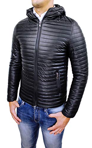 Veste homme faux cuir fini mat et coupe slim fit tendance