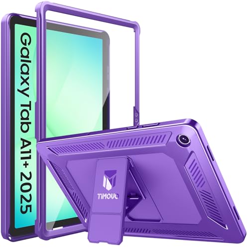 Image of TiMOVO Shockproof Case for Samsung Galaxy Tab A11+ /A11 Plus 11'',DeepPurple | Fit for SM-X230 /X236 /X238, Built-in Screen Protector, Dust Plug & Precise Cutouts, Shockproof Rugged Full Body Protection