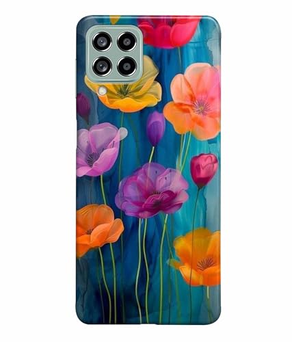 Image of Printed Hard Back Case Cover & Compatible for Samsung Galaxy M53 5G / M536Bzneinu, Samsung M53 5G | Flower Vector Art (Multicolor) - D1193