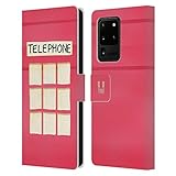 Magnetverschluss System Head Case Designs Telefonzelle Das Beste Von London Leder Brieftaschen Handyhülle Hülle Huelle und Passende Designer Hintergrundbilder kompatibel mit Samsung Galaxy S20 Ultra 5G
