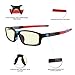 GAMEKING ULTRA 9060 Blue Light Blocking Computer Glasses Gaming Glasses with Amber Tint Lens TR90 Frame for Digital Eye Strain Eye Fatigue Relief Sleep Better